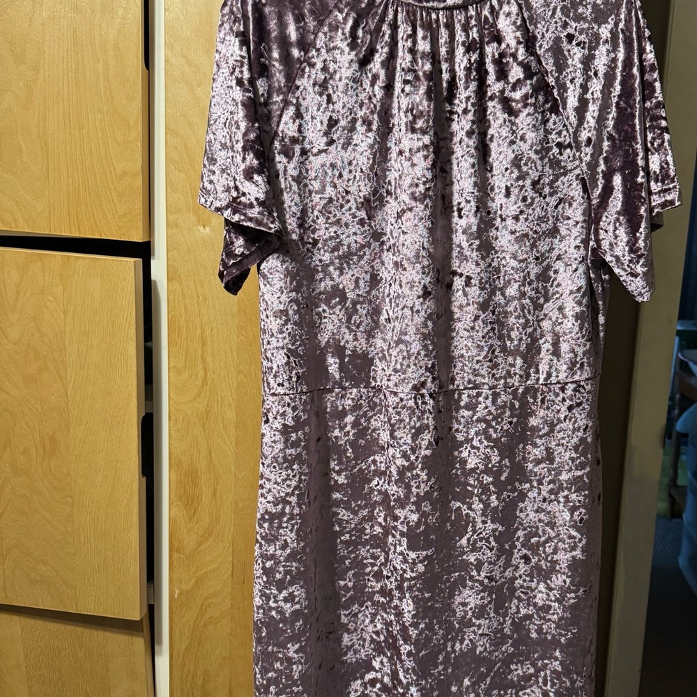 Purple Dolman Sleeve Cocktail Dress